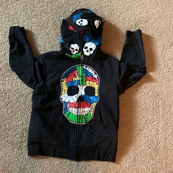 USED old navy size 6/8 zip up hoodie jacket - Picture 1 of 8